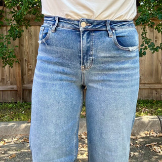 Risen High Rise Wide Baggy Jeans