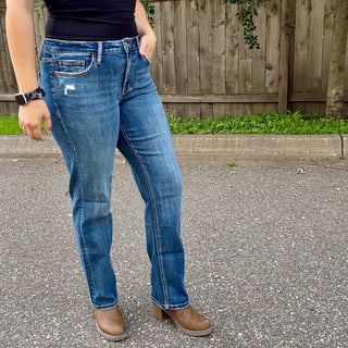 Lovervet Mid Rise Straight Leg Jean