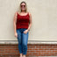 Red Ribbed Stretchy Cami