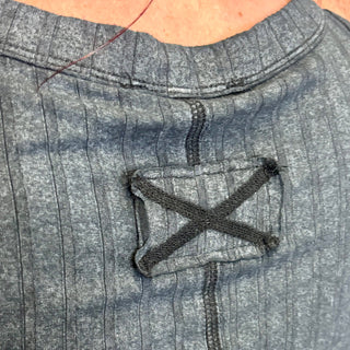 Washed Ribbed  Henley Tank