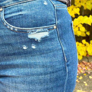 Tummy Control Risen High Rise Straight Leg