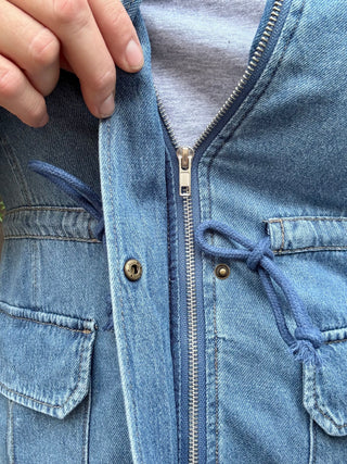 Risen Medium Denim Anorak Light Weight Jacket