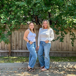 Risen High Rise Wide Baggy Jeans