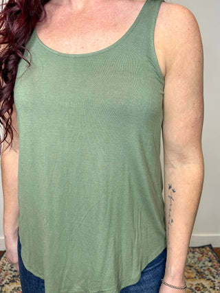 Olive Relaxed Fit Tank