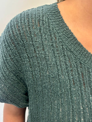 Ash Jade Textured Sweater Vest