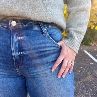 Risen High Rise Straight Leg Jean