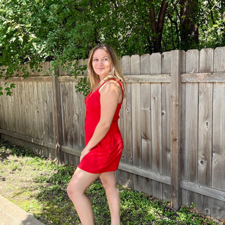 Light Weight Knit Romper with Button Up Details