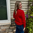 Red Soft Touch Waffle Knit Sweater