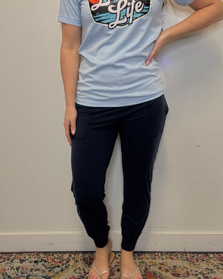 Navy Butter Soft Joggers