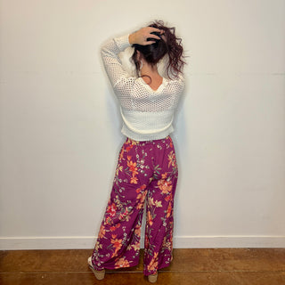 Ivory Crochet Cardigan Sweater