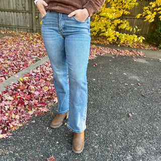 Risen Tummy Control High Rise Ankle Straight Jean