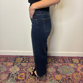 Judy Blue High Rise Ankle Wide Jeans