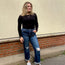 Black Micro Ribbed Long Sleeve