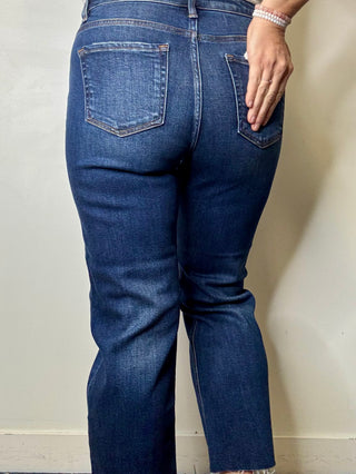 Risen High Rise Slim Barrel Jeans