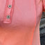 Coral Quarter Button Short Sleeve