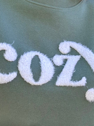 Ash Blue "Cozy" Fleece Sweatshirt