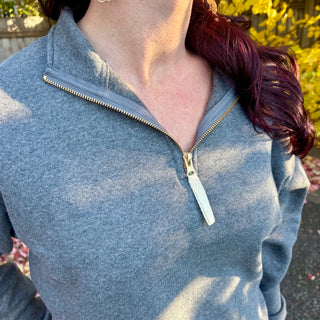 Charcoal Half Zip Sweatshirt