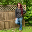 Charcoal Long Sleeve Round Neck Waffle Knit Sweater