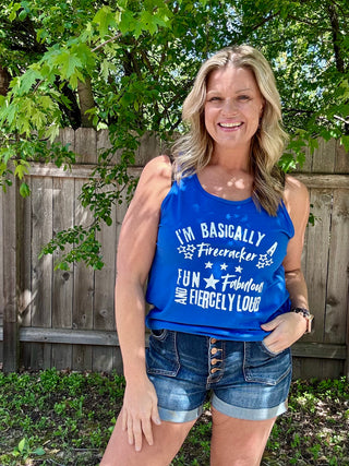 Royal Blue Firecracker Tank