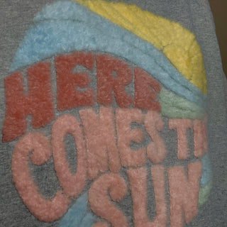 Here Comes The Sun Fluffy Graphic Sweatshirt