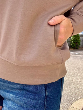 Cocoa Half Zip Pullover