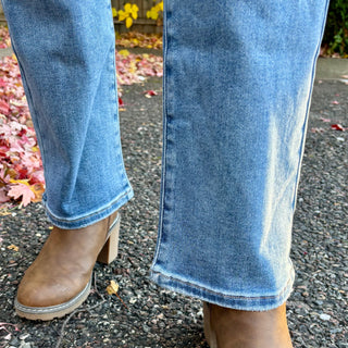 Risen Tummy Control High Rise Ankle Straight Jean