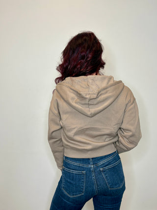 Cocoa Fleece Zip-Up Hoodie