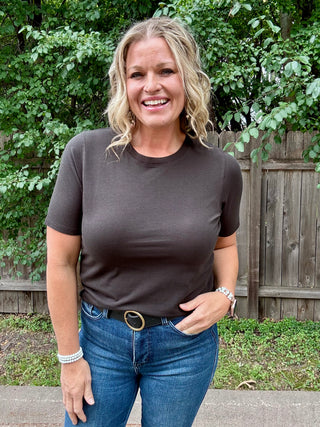 Black Classic Boxy Fit Tee