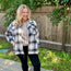 Black and Tan Plaid Shacket