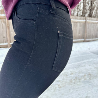 High Rise Black Skinny Jeans