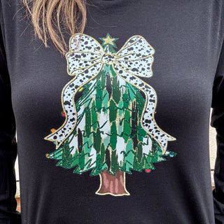 Festive Bow Tree Long Sleeve