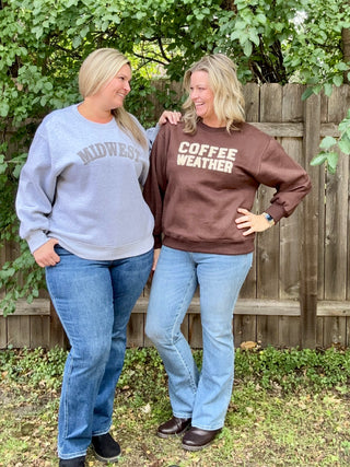 Crewneck Heather Grey Midwest Sweatshirt