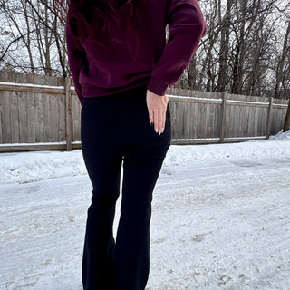 High Rise Black Bootcut Jeans