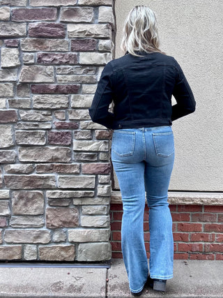 Judy Blue High Waisted Tummy Control Mid Wash Instant Classic Indigo Bootcut Jean Tall