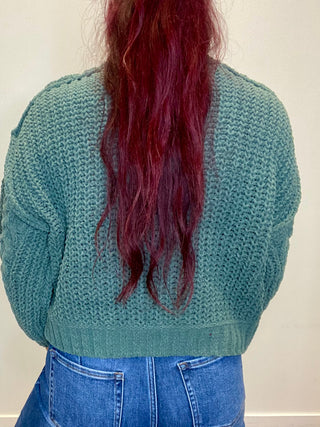 Ash Jade Cable Knit Sweater