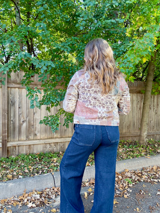 Paisley Print Denim Jacket