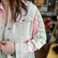 Cream/Pink/Sage Lace Detailed Jacket