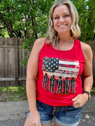 Land of the Free because of the Brave Tank