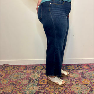 Judy Blue High Rise Ankle Wide Jeans