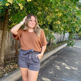 Woven Paper Bag Shorts