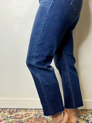 Risen High Rise Slim Barrel Jeans