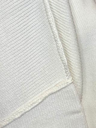 Ivory Side Slit Oversized Sweater