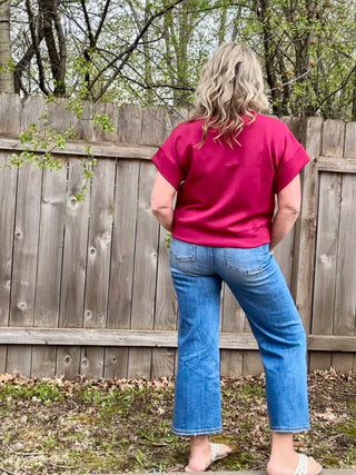 Cabernet Half Zip Short Sleeve Pullover