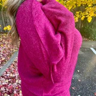 Cabernet Hacci Oversized Sweater