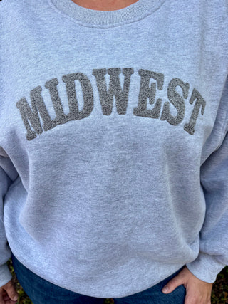 Crewneck Heather Grey Midwest Sweatshirt