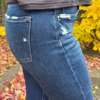 Tummy Control Risen High Rise Straight Leg