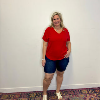 Judy Blue High Rise V-Front Shorts