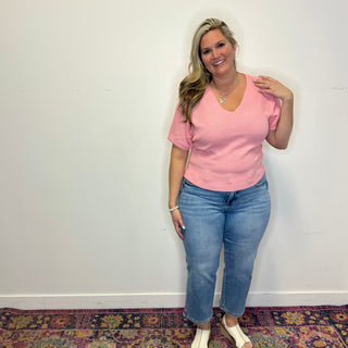 Judy Blue Petite Mid Rise Straight Leg Jeans