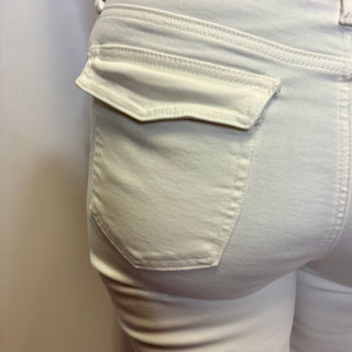 Judy Blue High Rise White Jogger Jeans
