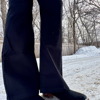 High Rise Black Bootcut Jeans